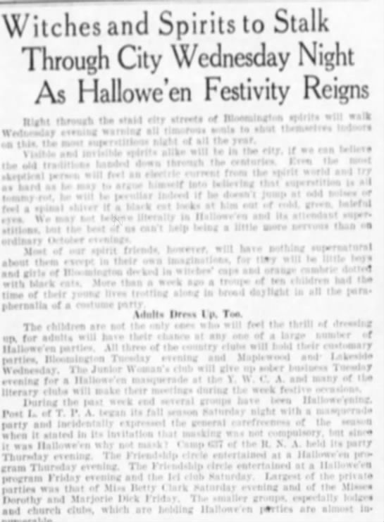Witches and Spirits to Stalk Through the City